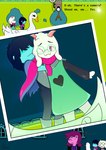 anthro blush clothed clothing dress eyewear female feral fur glasses group hair heart_clothing heart_dress heart_print heart_symbol hug male photo pip_focus print_clothing print_dress smile swan_boat text erickatailsko deltarune undertale_(series) kris_(deltarune) ralsei susie_(deltarune) bovid caprine goat human mammal reptile scalie 2021 absurd_res colored digital_media_(artwork) hi_res picture_in_picture