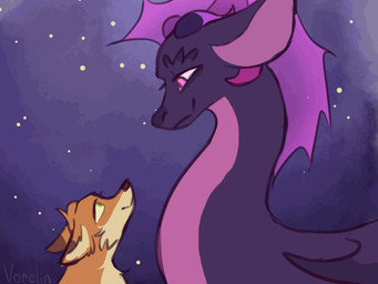 abdominal_bulge body_outline digestion dragon_tail duo feral fur horn male male/male membrane_(anatomy) membranous_wings neck_bulge oral_vore orange_body orange_fur pink_eyes predator/prey prey_outline swallowing tail vore wings lien_kitoki mythology canid canine dragon fox mammal mythological_creature mythological_scalie reptile scalie 2d_animation 4:3 animated