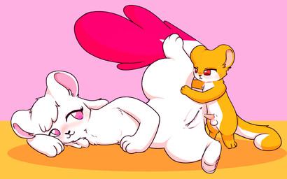age_difference animal_genitalia animal_penis anthro balls blush bodily_fluids countershade_neck countershade_torso countershading cum cum_in_vagina cum_inside duo female feral fur genital_fluids genitals holding_leg imminent_sex lying male male/female on_side pawpads penis raised_leg size_difference small_penis vulva white_balls white_body white_fur yellow_body yellow_fur young young_anthro young_male konen izuna-kun okojo-chan least_weasel mammal mustelid musteline stoat true_musteline weasel 16:10 hi_res widescreen