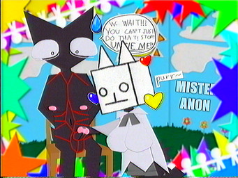 anthro bdsm black_body black_fur bodily_fluids bondage bound clothing duo female fur heart_symbol herm herm/female intersex intersex/female poncho restraints rope rope_bondage rope_harness selfcest square_crossover sweat sweatdrop wet_dream anonymous_artist stomach_book sul4 pimpom_(sul4) felid feline mammal 4:3