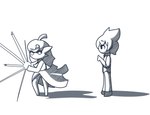 ahoge charging chibi duo female hair male not_furry shadow shadow_ball simple_background white_background enrique849 nintendo pokemon ailin_gardevoir gardevoir generation_3_pokemon pokemon_(species) 2022 absurd_res hi_res