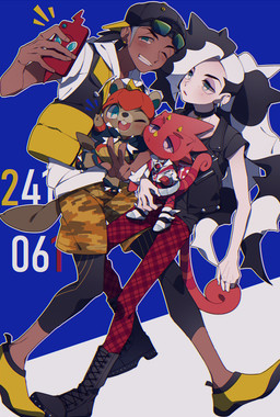 alternative_fashion anthro cellphone chibi cosplay electronics goth group gym_leader male phone selfie smartphone 1s4k8 animal_crossing nintendo pokemon c.j._(animal_crossing) flick_(animal_crossing) piers_(pokemon) raihan_(pokemon) beaver chameleon human lizard mammal reptile rodent scalie