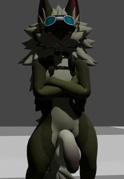 anthro balls big_balls big_penis bouncing_balls collar flaccid foreskin genitals glans harness humanoid_genitalia humanoid_penis male penis presenting solo standing swinging_penis cadberry flage novabeast animated no_sound short_playtime video