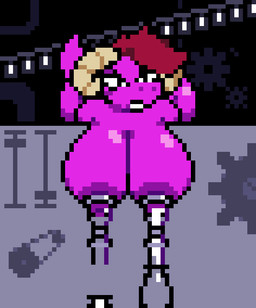 angry animated_background anthro areola ass_clapping ass_up big_breasts big_butt blush bodily_fluids bottle breast_milking breasts bubble_butt butt butt_from_the_front container conveyor_belt detailed_background factory female female_anthro gear glistening glistening_breasts hair horn huge_breasts huge_butt lactating leaning looking_at_viewer machine milk milk_bottle milk_container moan nipples non-mammal_nipples nude open_mouth pink_body purple_areola purple_nipples shaking_butt snout solo tail teeth text thick_thighs wide_hips wobbling iloveslutyshortstax moronicpixels mythology zard dragon hybrid kobold lizard mythological_creature mythological_scalie reptile scalie animated digital_media_(artwork) loop pixel_(artwork) pixel_animation