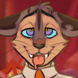 accessory anthro blinking bodily_fluids cross-eyed drooling ear_twitch fangs half-closed_eyes hypnosis hypnotic_eyes male mind_control narrowed_eyes necktie open_mouth open_smile ringed_eyes saliva smile solo teeth tongue tongue_out droskimo lackadaisy calvin_mcmurray rocky_rickaby felid feline mammal 1:1 animated animated_gif low_res short_playtime