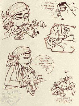 3_toes 5_fingers after_orgasm anatomically_correct anatomically_correct_cloaca anatomically_correct_genitalia animal_genitalia avian_butt avian_feet beak bestiality blazer bodily_fluids breasts breath claws cleavage cloaca cloaca_ejaculation cloaca_juice cloaca_juice_drip cloacal cloacalingus clothed clothed_female clothed_sex clothing collared_shirt cum cum_on_hand cum_on_self cumshot curling_toes cutaway dialogue dress_shirt duo ear_piercing ejaculation eyelashes feathers feet female female_on_feral feral fingers genital_fluids genitals hair hand_humping heart_symbol human_on_feral humping interspecies larger_female licking lidded_eyes lips long_hair looking_pleasured male male/female male_on_human multiple_positions open_mouth oral piercing ponytail profanity sex shirt simple_background size_difference smaller_male smile speech_bubble sweat sweatdrop tail tail_feathers talking_feral talking_to_another talking_to_partner teeth toe_claws toes tongue tongue_out topwear wings littlestfuzz spies_in_disguise lance_sterling marcy_kappel avian bird columbid human mammal pigeon 2023 3:4 hi_res line_art pen_(artwork) sequence traditional_media_(artwork)