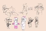 ambiguous_gender anthro armwear belly big_butt blush bodily_fluids butt cellulite clothing cum ejaculation erection fellatio femboy genital_fluids genitals handjob legwear male nervous oral penile penis presenting rear_view sex side_view simple_background slightly_chubby slightly_chubby_male small_penis thigh_highs fembunns deltarune undertale_(series) kris_(deltarune) ralsei bovid caprine goat human mammal 2025 sketch nonbinary_(lore)