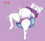 anthro areola big_breasts bodily_fluids breasts exercise_ball female mature_female nipple_slip nipples pink_areola pink_nipples pregnant pregnant_anthro pregnant_female pubes solo stretch_marks sweat thick_thighs wide_hips yoga awful_lad undertale_(series) toriel bovid caprine goat mammal monster absurd_res hi_res