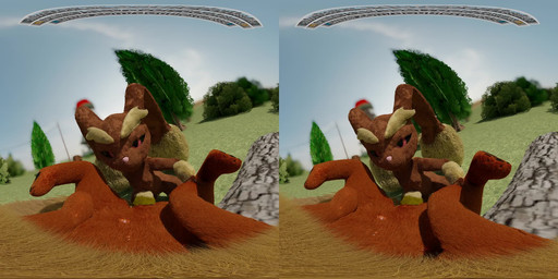 anthro brown_body brown_fur duo female female/female female_penetrated female_penetrating female_penetrating_female female_pov feral first_person_view fisting fur genitals kneeling lying on_back penetration red_body red_fur sex spread_legs spreading vaginal vaginal_penetration vulva doublestuffed nintendo pokemon eeveelution flareon generation_1_pokemon generation_4_pokemon lopunny pokemon_(species) 2:1 3d_(artwork) 3d_animation animated digital_media_(artwork) hi_res huge_filesize no_sound short_playtime side_by_side_stereogram stereogram video wall_eye_stereogram