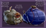 2024 all_fours anthro belly big_belly big_butt bloated butt canid canine canis claws clothed clothing cosmo_(marvel) dialogue domestic_dog duo english_text fangs feral fur guardians_of_the_galaxy hi_res hyper ian-exe male mammal marvel morbidly_obese morbidly_obese_anthro morbidly_obese_feral morbidly_obese_male obese obese_anthro obese_feral obese_male open_mouth overweight overweight_anthro overweight_feral overweight_male paws procyonid raccoon raised_tail rocket_raccoon spacesuit standing tail teeth text tongue