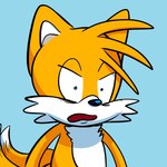 2_tails anthro blue_eyes fur male multi_tail orange_body orange_fur shocked simple_background solo tail white_body white_fur anonymous_artist sega shocked_tails sonic_the_hedgehog_(series) tails_gets_trolled miles_prower canid canine fox mammal 1:1 meme redraw