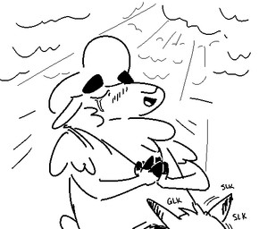 1-bit ambiguous/ambiguous ambiguous_gender anthro bodily_fluids crying duo light oral praying simple_background sun sunlight tears tears_of_joy nobby_(artist) pack_street charlie_(weaver) remmy_cormo bovid canid canine caprine corsac_fox fox mammal sheep true_fox aliasing binary_drawing black_and_white digital_drawing_(artwork) digital_media_(artwork) low_res monochrome
