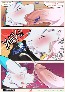 anthro black_clothing black_topwear blue_eyes blue_spikes blush bodily_fluids choker clothing color_coded_text coughing_cum cum cum_from_nose cum_in_mouth cum_in_nose cum_inside cum_on_face cum_on_head dialogue duo ejaculation erection fellatio genital_fluids genitals glans glk humanoid_genitalia humanoid_penis jewelry logo male male/male necklace offscreen_character oral penile penis penis_in_mouth pink_body pink_penis ripping_sound_effect sex speech_bubble text tongue tongue_out topwear vein veiny_penis white_body bluepanda115 mythology hyperion_(bluepanda115) saber_(bluepanda115) dragon mythological_creature mythological_scalie scalie wingless_dragon absurd_res artist_logo comic english_text hi_res