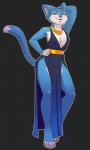 anthro breasts clothed clothing curvy_figure dress female pose solo voluptuous dadward the-impeccable-dan syria_(tid) domestic_cat felid feline felis mammal absurd_res hi_res letterbox pinup