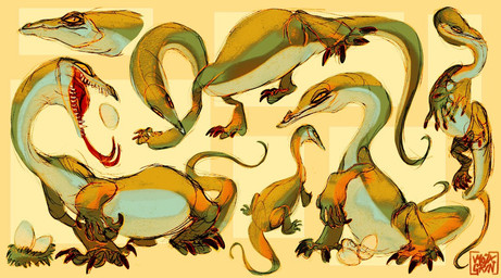 claws egg female feral forked_tongue multiple_poses pose sharp_teeth solo teeth tongue mozagrin disney the_rescuers_(disney) the_rescuers_down_under joanna_the_goanna lizard monitor_lizard reptile scalie digital_media_(artwork)