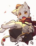 anthro biped blush blush_lines bottomwear clothed clothing fingers kemono letter male open_mouth shorts solo tail young young_anthro young_male popokachip poka_(popokachip) domestic_cat felid feline felis mammal hi_res