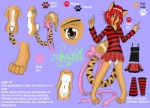 2011 bow brown_eyes brown_fur feline female fur hair mammal model_sheet navel red_hair ribbons skirt solo spanish_text teamsuujiku text translated
Rating: Questionable
Score: 1
User: Jatix
Date: March 11, 2014