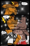 2012 anthro athletic biceps big_muscles boxing comic english_text fight fighting_ring generation_1_pokemon hi_res kick kickboxing male mammal murid murine muscular muscular_male nintendo pinch pokemon pokemon_(species) raichu rat rodent saillestraife sport tail text tiptoe_(character)