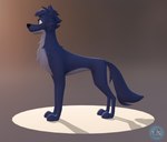 black_body black_ears black_fur black_hair black_nose black_tail brown_eyes feral fur grey_body grey_fur hair male multicolored_body multicolored_fur quadruped side_view solo tail two_tone_body two_tone_fur ice_nova belfort_and_lupin lupin_(belfort_and_lupin) canid canine canis hybrid mammal wolf wolfdog 2025 3d_(artwork) digital_media_(artwork) signature