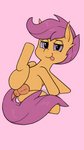 animal_genitalia animal_pussy anus equine_genitalia equine_pussy female feral fur genitals hair orange_body orange_fur presenting puffy_anus purple_eyes purple_hair pussy raised_leg simple_background solo tongue tongue_out wings young young_feral howl_echoes friendship_is_magic hasbro my_little_pony mythology scootaloo_(mlp) equid equine mammal mythological_creature mythological_equine pegasus 2021 9:16 digital_media_(artwork) hi_res