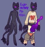 anthro big_penis blush blush_lines clothed clothing ender_(lilmeowmeowsenpai) femboy genitals male panties partially_clothed penis shy size_difference slit_penis solo tail tail_tuft teratophilia tuft underwear unusual_anatomy unusual_genitalia unusual_penis lilmeowmeow_senpai microsoft minecraft mojang xbox_game_studios enderman absurd_res hi_res