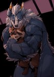 anal anal_penetration anthro big_dom_small_sub big_muscles blue_body blue_fur blush brown_body brown_fur dominant duo ear_piercing ear_ring eyes_closed facial_markings fur grey_hair hair head_markings horn horn_jewelry jewelry male male/male male_penetrated male_penetrating male_penetrating_male markings mask_(marking) muscular muscular_anthro muscular_male penetration penile penile_penetration penis_in_ass piercing ring_piercing sex size_difference smaller_penetrated tattoo bakedpotateos guardians_of_the_galaxy marvel marvel_rivals howlitebadger rocket_raccoon badger mammal mustelid musteline procyonid raccoon absurd_res hi_res