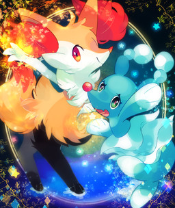 biped black_body black_fur blue_body blue_eyes boop chest_tuft detailed_background dipstick_tail duo female feral fin fire fur happy inner_ear_fluff looking_at_viewer male markings multicolored_tail nose_boop open_mouth pattern_background red_eyes semi-anthro simple_background smile standing star tail tail_fin tail_markings tuft tufted_fur water white_body white_fur yellow_body yellow_fur zoroa553 nintendo pokemon aquatic braixen brionne canid elemental_creature generation_6_pokemon generation_7_pokemon mammal pinniped pokemon_(species) 2020 digital_media_(artwork)