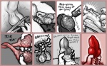 animal_genitalia balls blood blood_from_penis bodily_fluids castration cock_and_ball_torture cutting dialogue duo erection exposed_testicle forced forced_erection genital_mutilation genital_torture genitals gore gore_focus knot male mutilation nude onomatopoeia pain penis sheath sound_effects spermatic_cords syringe testicular_rupture text torture lenexwants canid canine canis mammal wolf english_text