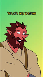 2_horns anal_fluids anal_juice_on_hand anthro beard black_nose blue_body blue_clothing blue_skin blue_topwear blue_vest bodily_fluids bottomwear bow_tie brown_beard brown_body brown_butt brown_ears brown_facial_hair brown_fur brown_hair brown_nose brown_suspenders butt clothed clothed_anthro clothed_male clothing dialogue facial_hair fluffy_butt fully_clothed fully_clothed_anthro fully_clothed_male fur fur_trim_(clothing) fur_trim_vest genitals green_body green_hood green_scales green_skin green_slime grey_bottomwear grey_clothing grey_pants group hair hairless_hands hand_in_ass hat headgear headwear horn humanoid_pointy_ears humor laugh long_nose male male_anthro male_humanoid orange_body orange_fur pants penis pointy_ears presenting presenting_hindquarters punch purple_bow_tie purple_clothing purple_hat purple_headwear purple_shirt purple_suit purple_top_hat purple_topwear red_body red_clothing red_horn red_shirt red_skin red_text red_topwear scales shirt simple_eyes smile suit surprised suspenders talking_to_another tan_body tan_clothing tan_fur tan_shirt tan_topwear teeth text top_hat topwear vest yelling yellow_text shoocharu dungeons_and_dragons hasbro legends_of_avantris wizards_of_the_coast gideon_coal gricko_grimgrin kremy_lecroux morning_frost torbek bugbear crocodilian felid fire_genasi genasi goblin horned_humanoid humanoid lizardman mammal pantherine reptile scalie tabaxi tiger 2025 2d_animation 9:16 animated blur_censorship censored digital_media_(artwork) english_audio english_text hi_res long_playtime sound voice_acted webm