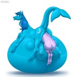 animal_genitalia animal_pussy anus belly big_belly big_breasts big_teats birth blue_anus blue_body blue_mane blue_nipples bodily_fluids breasts breath cutie_mark duo equine_genitalia equine_pussy female feral genital_fluids genitals hooves huge_belly huge_breasts huge_teats hyper hyper_belly hyper_birth hyper_pregnancy hyper_teats live_birth lying_on_self mane nipples pain pregnant puffy_anus puffy_nipples pussy raised_tail resting_on_belly saliva sharp_teeth shocked simple_background tail teats teeth vaginal_birth vaginal_fluids water_breaking white_background moonhoek hasbro my_little_pony fan_character equid equine fish horse hybrid mammal marine pony shark 1:1 absurd_res hi_res signature