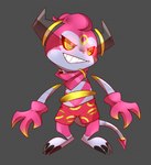 anthro bottomwear clothing giggle male ring shorts solo kitsune2000 nintendo pokemon generation_6_pokemon hoopa legendary_pokemon pokemon_(species) hi_res