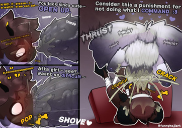 2_tails :3 abdominal_bulge animal_genitalia animal_penis anthro arms_tied balls big_balls big_penis biped black_penis bodily_fluids bound broken_bone broken_heart brown_body brown_fur command crunch cum cum_in_mouth cum_inflation cum_inside deep_penetration dialogue dipstick_tail dirty_talk duo empty_eyes erection excessive_cum excessive_genital_fluids excessive_precum explicitly_stated_nonconsent feline_genitalia feline_penis floating forced forced_oral fractured_bone fur genital_fluids genitals hands_behind_back heart_symbol huge_balls huge_penis hybrid_genitalia hybrid_penis hyper hyper_balls hyper_genitalia hyper_penis inflation knot knotted_feline_penis knotted_penis male male/male male_penetrated male_penetrating markings multi_tail nude oral oral_penetration orange_text outline pawpads penetration penile_spines penis penis_in_mouth penis_size_difference pop_(sound_effect) precum purple_heart purple_pawpads purple_penis purple_text rape refusing ribbons_(anatomy) ridiculous_fit semi-anthro sex shaking shivering smelly smelly_penis tail tail_markings text throbbing throbbing_penis thrusting tremble_lines vein veiny_penis white_body hojiart nintendo pokemon hoji_(hojiart) red_(solarflarefan) eeveelution generation_6_pokemon pokemon_(species) sylveon 2026 artist_name comic digital_media_(artwork)