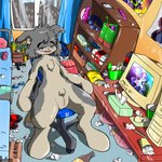 andromorph animal_genitalia anthro bed bedroom bedroom_eyes beverage_can bottle box chair chips_(food) collar computer container cup defibrillator detailed_background dildo electronics eye_bags featureless_feet featureless_hands feet first_aid_kit food furniture genital_slit genitals glass glass_container glass_cup instant_noodles intersex looking_at_viewer male massager medical_instrument medicine narrowed_eyes noodles nude nude_andromorph office_chair paper portable_music_player pussy scientific_instrument seductive sex_toy shopping_bag sitting smile smiling_at_viewer soda_bottle solo text peakon apple_inc. feng_ji_zhou ipod li_jin_hua canid canine canis domestic_dog mammal 1:1 hi_res translated trans_(lore) trans_man_(lore)