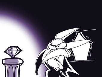 anthro breast_expansion breasts burping chaos_emerald digestion duo expansion female female/female gem genitals nude rapid_digestion taunting thief trait_theft treasure vore vulva weight_gain sachasketchy sega sonic_the_hedgehog_(series) vore_day vore_day_2025 lilly_lopwell rouge_the_bat bat lagomorph leporid mammal rabbit 4:3 animated no_sound webm