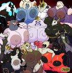 anthro big_breasts big_penis bone breasts female genitals gorm_(goblinhordestudios) group group_nudity group_photo huge_penis hyper hyper_genitalia hyper_penis male male/female miliph_(afrothicc720) nude party penis skull skull_head sparkles_(repomorame) thick_thighs toothy_grin vdisco aoi_oni_(crescent-blue-zero) becky_(kingfurryjion) igraine jarilo_(sudsypup) nixi_(vdisco) willow_(vdisco) chthon demon ghoul human humanoid imp lagomorph leporid mammal monster peryton rabbit undead hi_res