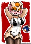 anthro big_breasts blue_body blue_fur blush breasts clothed clothing duo female fur green_eyes hair huge_breasts legwear lingerie looking_at_viewer male male/female mature_anthro mature_female open_mouth pose simple_background smile stockings thick_thighs topwear underwear oni_senpai_art sega sonic_the_hedgehog_(series) sonic_the_hedgehog vanilla_the_rabbit eulipotyphlan hedgehog lagomorph leporid mammal rabbit absurd_res hi_res pinup