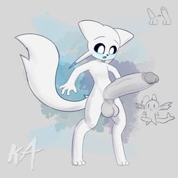 4_fingers big_penis blush duo fingers genitals huge_penis humanoid_genitalia humanoid_penis hyper hyper_genitalia hyper_penis looking_at_genitalia looking_at_penis male open_mouth paws penis spread_arms spread_legs spreading white_body masado802 microsoft ori_(series) xbox_game_studios finnegan_(novada) rafa_(rekku484) guardian_spirit 1:1 hi_res