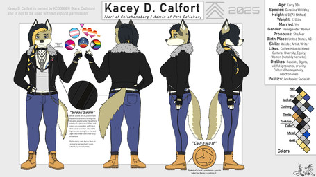 aegishjalmur anthro belt bisexual_pride_colors black_hair blonde_hair blue_eyes boots bottomwear bra braided_hair claws clothing collar color_swatch countershading denim denim_bottomwear denim_clothing digit_ring eyebrow_piercing facial_piercing fingerless_gloves footwear fur fur_collar gloves hair handwear heart_symbol heathen jacket jeans jewelry leather leather_clothing leather_jacket leather_topwear lesbian_pride_colors lgbt_pride mjolnir mjolnir_necklace orange_lesbian_pride_colors pants pawpads piercing plantigrade pride_colors progress_pride_colors religion ring shirt shoes sidecut solo tail tan_body tan_fur tank_top tattoo text topwear transgender_pride_colors underwear wallet_chain wedding_ring yggdrasil kcdodger bethesda_game_studios european_mythology microsoft mythology norse_mythology starfield_(game) timberland fenrir_(mythology) huginn_(mythology) jormungandr_(mythology) kacey_d._calfort muninn_(mythology) canid canine canis carolina_dog domestic_dog mammal mythological_canine mythological_creature werecanid werecanine werecreature werewolf wolf 16:9 4k absurd_res english_text hi_res widescreen trans_(lore) trans_woman_(lore)