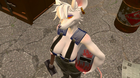 anthro armor big_breasts breasts clothed clothing female freckles hair hammer light looking_at_viewer mask outside piercing red_eyes smile solo sunlight tarkov tools white_body white_hair joker0 warfaremachine_(modeler) officer_flint_(foresttherotten) warfare_flint mammal murid murine rat rodent 16:9 3d_(artwork) digital_media_(artwork) hi_res source_filmmaker_(artwork) widescreen