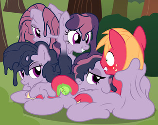 alternate_species blush clenched_teeth clone female freckles frown green_eyes grin group group_sex half-closed_eyes interspecies lying male male/female melting narrowed_eyes on_back orgy pinned purple_eyes seductive sex sexual_assault shy slime smile smirk struggling surprised teeth badumsquish friendship_is_magic hasbro my_little_pony big_macintosh_(mlp) cheerilee_(mlp) fluttershy_(mlp) marble_pie_(mlp) mean_twilight_sparkle_(mlp) sugar_belle_(mlp) twilight_sparkle_(mlp) equid equine goo_creature horse mammal pony hi_res