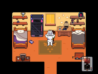 aged_up anthro bouncing_breasts breasts duo female fondling hands_behind_head male male/female nipple_fetish nipple_play sprite sprite_animation sprite_art bladedbard deltarune undertale_(series) kris_dreemurr toriel toriel_(deltarune) boss_monster_(undertale) human mammal 4:3 animated digital_media_(artwork) hi_res no_sound pixel_(artwork) pixel_animation short_playtime video