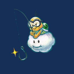 anthro cloud colored_skin eyewear fish_hook fishing_rod goggles green_shell holding_fishing_rod holding_object hook shell simple_background solo sparkles third-party_source transparent_background yellow_body yellow_skin harada_masamichi mario_bros nintendo yoshi's_new_island fishin'_lakitu koopa lakitu lakitu's_cloud scalie 1:1 alpha_channel hi_res official_art