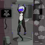 anthro bound dialogue hypnosis hypnotic_visor latex machine male milking_machine mind_control penile penis_milking profanity solo text tube young inprogress avian bird 1:1 absurd_res english_text hi_res