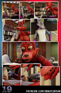 accessory anthro balls big_breasts breasts duo ear_piercing erection female genitals glans hair humanoid_genitalia humanoid_penis licking machine male male/female nipples nude nuzzling open_mouth oral penile penis penis_lick penis_nuzzling piercing sex simple_background tail teeth text tongue binocszoomx10 disembowell_(modeler) red-eye_(modeler) five_nights_at_freddy's five_nights_at_freddy's:_security_breach scottgames steel_wool_studios fan_character fanmade_glamrock_foxy_(fnaf) glamrock_foxy_(fnaf) roxanne_wolf animatronic canid canine canis fox mammal robot wolf 3d_(artwork) blender_(artwork) blender_cycles_(artwork) comic digital_media_(artwork) english_text hi_res url