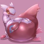 ambiguous_gender feral lying obese obese_ambiguous on_side open_mouth overweight overweight_ambiguous solo yellow_eyes ecru_(artist) nintendo pokemon generation_3_pokemon latias legendary_pokemon pokemon_(species) 1:1