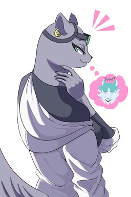 anthro breasts claws clothed clothing ear_piercing ear_ring eyelashes eyewear female finger_claws fur green_eyes grey_body grey_fur long_eyelashes looking_back male narrowed_eyes overcoat piercing ring_piercing simple_background smile solo sweater topwear turtleneck ian_(artist) brand_new_animal studio_trigger marie_itami shirou_ogami mammal mink mustelid musteline true_musteline 2020 2:3 digital_media_(artwork) hi_res