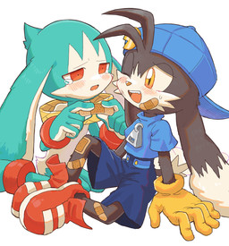 anthro backwards_baseball_cap backwards_hat band-aid band-aid_on_face band-aid_on_leg bandage bandage_on_face baseball_cap black_body black_fur blue_clothing blue_shirt blue_topwear bodily_fluids bottomwear clothing crying duo footwear fur gloves green_body green_fur handwear hat headgear headwear kemono kneeling looking_at_another male male/male one_eye_closed open_mouth red_clothing red_footwear red_shoes red_sneakers shirt shoes shorts simple_background sitting sitting_on_ground sneakers tears topwear white_background yellow_clothing yellow_eyes yellow_gloves yellow_handwear young young_anthro young_male amber_graygamma bandai_namco klonoa_(series) king_of_sorrow klonoa 2023 hi_res