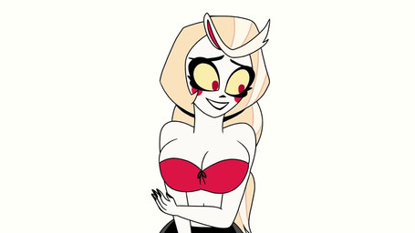 anthro bare_shoulders big_breasts bikini bikini_top bioluminescence black_body black_bottomwear black_clothing black_shorts blonde_hair blush blush_stickers bottomwear breasts clothing dialogue duo female first_person_view forced_spreading gasp glowing grin hair horizontal_pupils hypnosis hypnotic_body long_hair male midriff mind_control navel nervous_laugh open_mouth pupils red_bikini_top red_clothing red_eyes red_topwear ringed_eyes shadow shocked shorts simple_background small_waist smile spread_legs spreading squeezing strapless_bikini strapless_clothing strapless_swimwear strapless_topwear suckers swallowing swimwear tentacle_around_body tentacle_around_leg tentacle_around_neck tentacle_between_breasts tentacle_under_clothing tentacles topwear two-piece_swimsuit white_background white_body white_skin wide_hips yellow_sclera poparc_nsfw hazbin_hotel hellaverse charlie_morningstar edwin_(poparc_nsfw) aquatic cephalopod coleoid demon demon_humanoid humanoid mollusk octopodiform octopus 16:9 2025 animated long_playtime sound video voice_acted widescreen