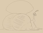 ambiguous_gender ass_up avian big_butt bipedal_feral bird bubble_butt butt feral galliform hi_res huge_butt huge_hips huge_thighs looking_back lying miitopia narrowed_eyes on_front open_mouth overweight phasianid smokey_blokey solo thick_thighs turkey twerkey wide_hips