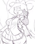 5_eyes 6_arms anthro bottom_heavy bottomwear breasts clothing cosplay crossover_cosplay female gesture hand_gesture huge_thighs multi_arm multi_eye multi_limb one_eye_closed skirt solo thick_thighs v_sign wide_hips wink dreamerknight undertale undertale_(series) vocaloid hatsune_miku muffet arachnid arthropod boss_monster_(undertale) spider 2024 crossover digital_media_(artwork) hi_res